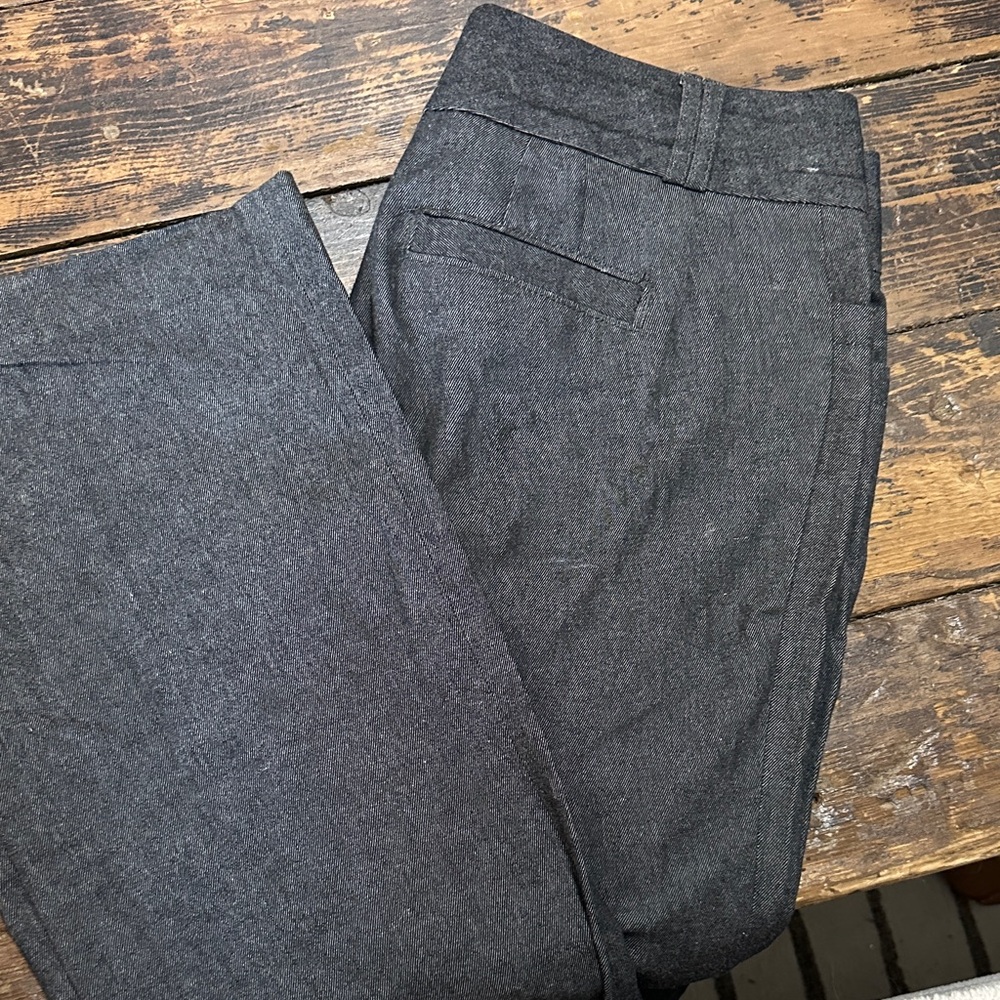 Banana Republic Charcoal Gray Tailored Dress Pants